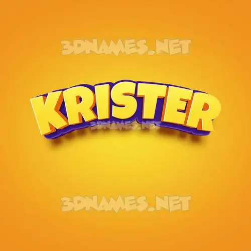 krister in Orange Toon style - 3D name wallpaper krister in Orange Toon style - 3D name wallpaper