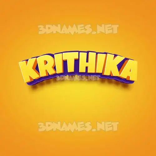 krithika in Orange Toon style - 3D name wallpaper krithika in Orange Toon style - 3D name wallpaper