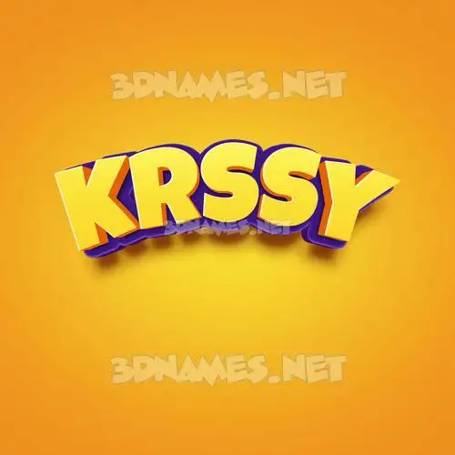 krssy in Orange Toon style - 3D name wallpaper krssy in Orange Toon style - 3D name wallpaper