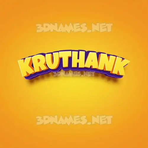 kruthank in Orange Toon style - 3D name wallpaper kruthank in Orange Toon style - 3D name wallpaper