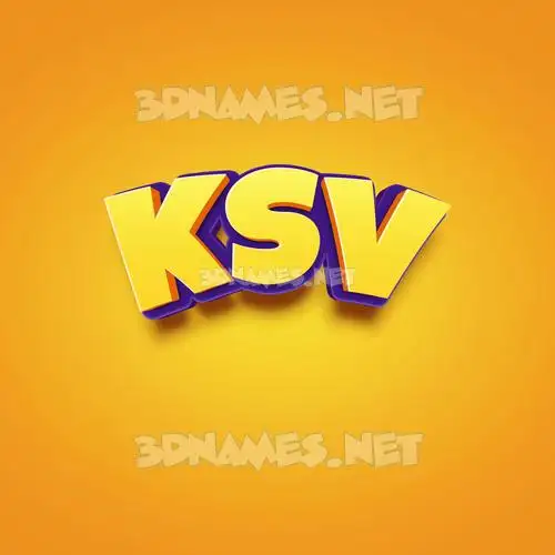 ksv in Orange Toon style - 3D name wallpaper ksv in Orange Toon style - 3D name wallpaper