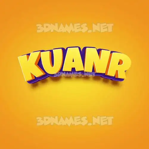 kuanr in Orange Toon style - 3D name wallpaper kuanr in Orange Toon style - 3D name wallpaper