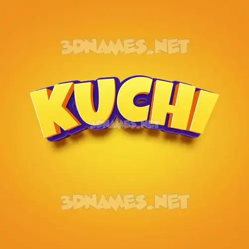 kuchi in Orange Toon style - 3D name wallpaper kuchi in Orange Toon style - 3D name wallpaper