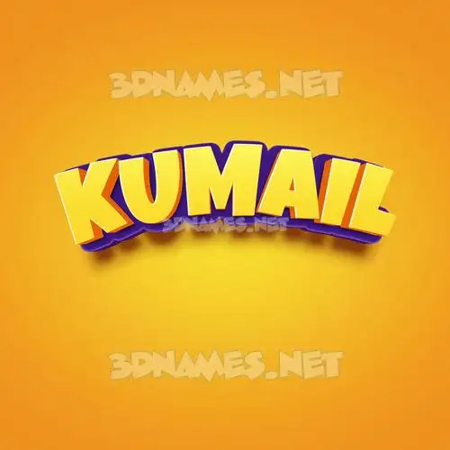 kumail in Orange Toon style - 3D name wallpaper kumail in Orange Toon style - 3D name wallpaper