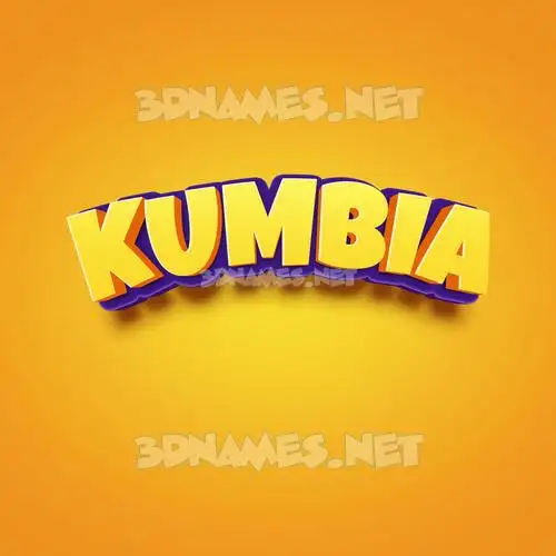 kumbia in Orange Toon style - 3D name wallpaper kumbia in Orange Toon style - 3D name wallpaper
