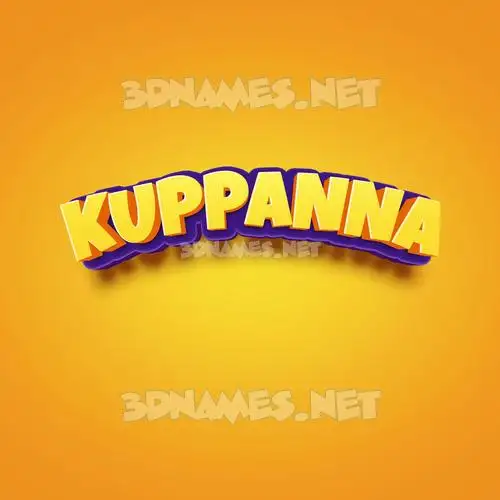 kuppanna in Orange Toon style - 3D name wallpaper kuppanna in Orange Toon style - 3D name wallpaper