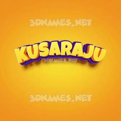 kusaraju in Orange Toon style - 3D name wallpaper kusaraju in Orange Toon style - 3D name wallpaper