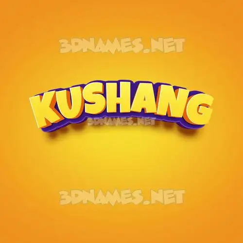 kushang in Orange Toon style - 3D name wallpaper kushang in Orange Toon style - 3D name wallpaper