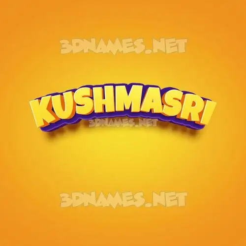kushmasri in Orange Toon style - 3D name wallpaper kushmasri in Orange Toon style - 3D name wallpaper