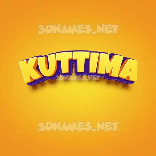 kuttima in Orange Toon style - 3D name wallpaper kuttima in Orange Toon style - 3D name wallpaper