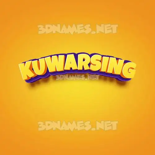 kuwarsing in Orange Toon style - 3D name wallpaper kuwarsing in Orange Toon style - 3D name wallpaper