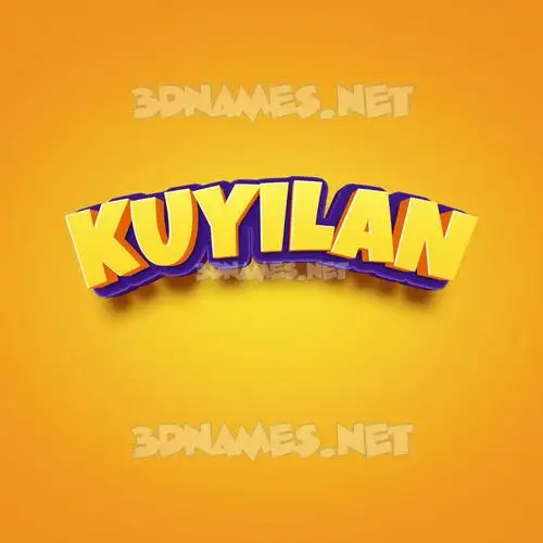 kuyilan in Orange Toon style - 3D name wallpaper kuyilan in Orange Toon style - 3D name wallpaper