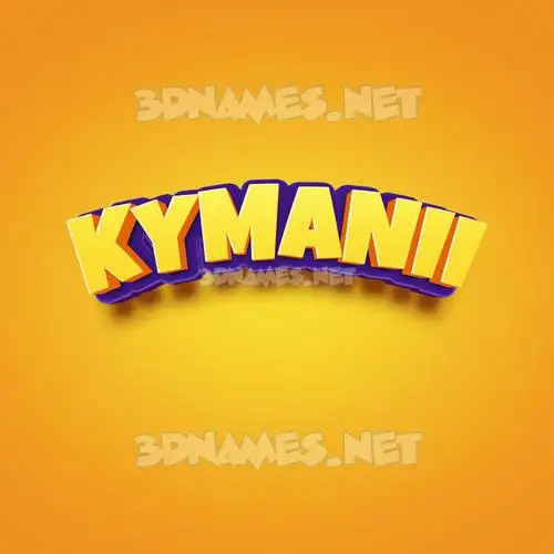 kymanii in Orange Toon style - 3D name wallpaper kymanii in Orange Toon style - 3D name wallpaper