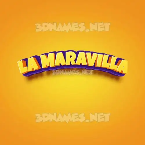 la maravilla in Orange Toon style - 3D name wallpaper la maravilla in Orange Toon style - 3D name wallpaper
