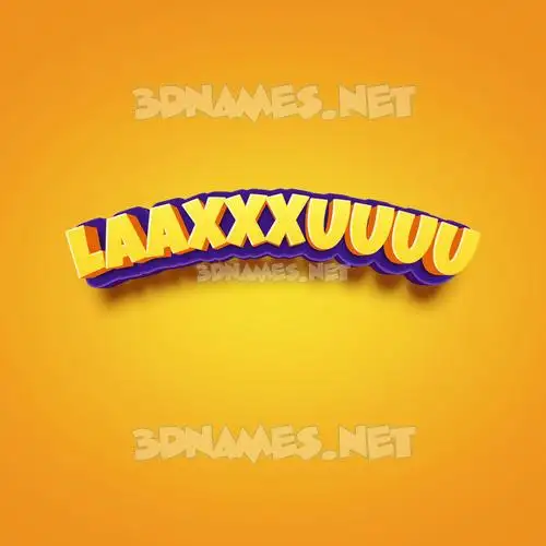 laaxxxuuuu in Orange Toon style - 3D name wallpaper laaxxxuuuu in Orange Toon style - 3D name wallpaper