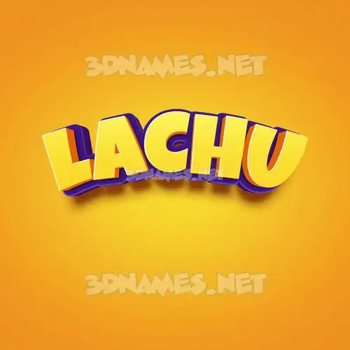 lachu in Orange Toon style - 3D name wallpaper lachu in Orange Toon style - 3D name wallpaper