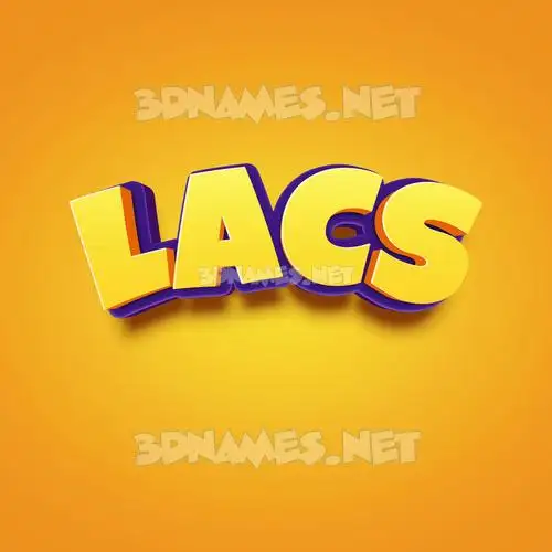 lacs in Orange Toon style - 3D name wallpaper lacs in Orange Toon style - 3D name wallpaper
