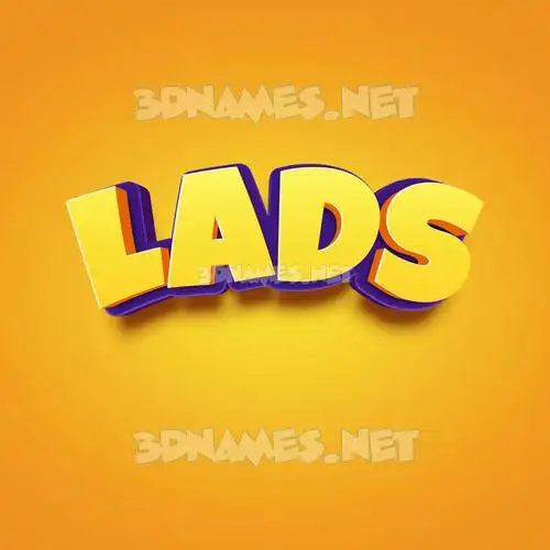 lads in Orange Toon style - 3D name wallpaper lads in Orange Toon style - 3D name wallpaper