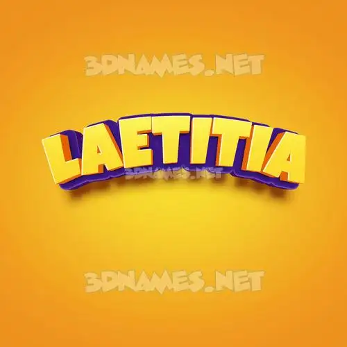 laetitia in Orange Toon style - 3D name wallpaper laetitia in Orange Toon style - 3D name wallpaper