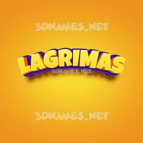 lagrimas in Orange Toon style - 3D name wallpaper lagrimas in Orange Toon style - 3D name wallpaper