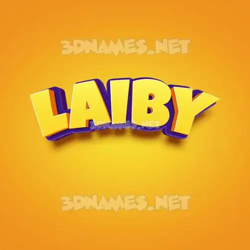 laiby in Orange Toon style - 3D name wallpaper laiby in Orange Toon style - 3D name wallpaper