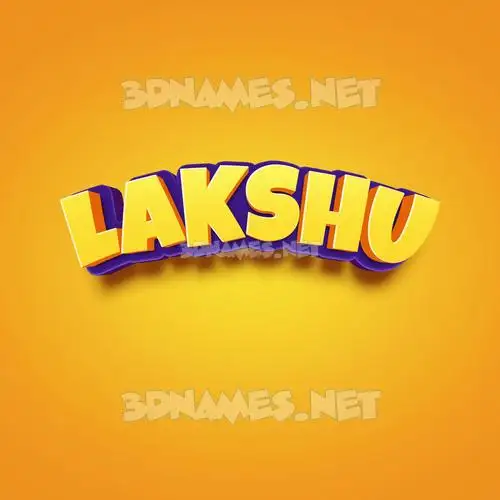 lakshu in Orange Toon style - 3D name wallpaper lakshu in Orange Toon style - 3D name wallpaper