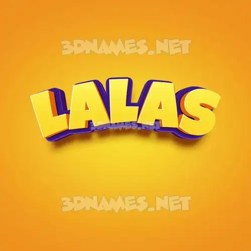 lalas in Orange Toon style - 3D name wallpaper lalas in Orange Toon style - 3D name wallpaper