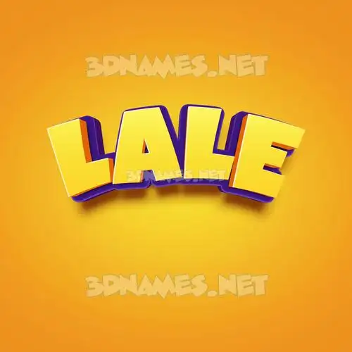 lale in Orange Toon style - 3D name wallpaper lale in Orange Toon style - 3D name wallpaper