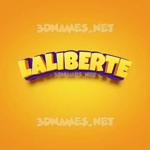 laliberte in Orange Toon style - 3D name wallpaper laliberte in Orange Toon style - 3D name wallpaper