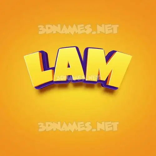 lam in Orange Toon style - 3D name wallpaper lam in Orange Toon style - 3D name wallpaper