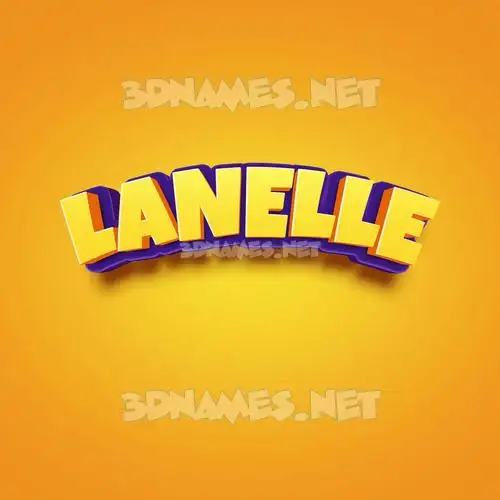 lanelle in Orange Toon style - 3D name wallpaper lanelle in Orange Toon style - 3D name wallpaper