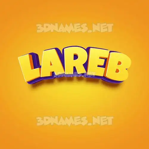 lareb in Orange Toon style - 3D name wallpaper lareb in Orange Toon style - 3D name wallpaper