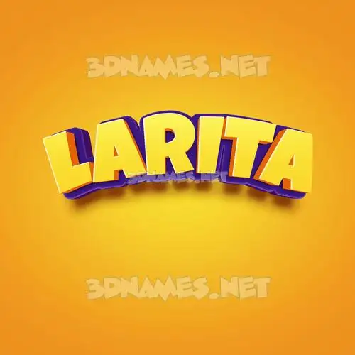 larita in Orange Toon style - 3D name wallpaper larita in Orange Toon style - 3D name wallpaper