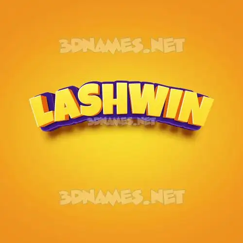 lashwin in Orange Toon style - 3D name wallpaper lashwin in Orange Toon style - 3D name wallpaper