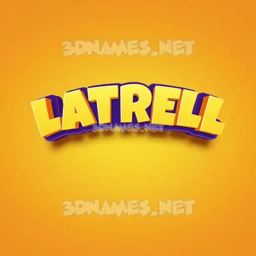 latrell in Orange Toon style - 3D name wallpaper latrell in Orange Toon style - 3D name wallpaper