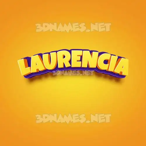 laurencia in Orange Toon style - 3D name wallpaper laurencia in Orange Toon style - 3D name wallpaper