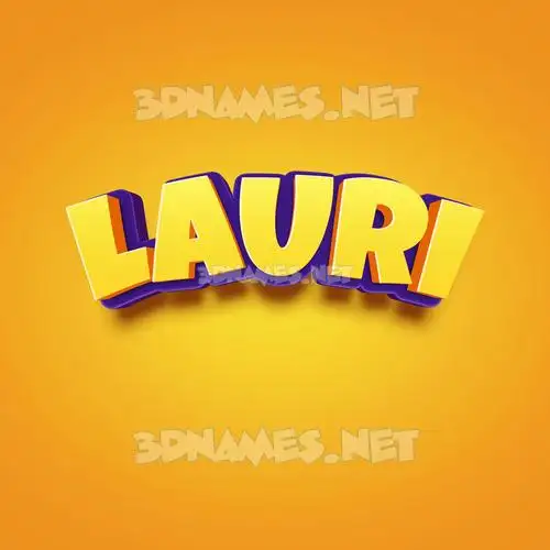 lauri in Orange Toon style - 3D name wallpaper lauri in Orange Toon style - 3D name wallpaper