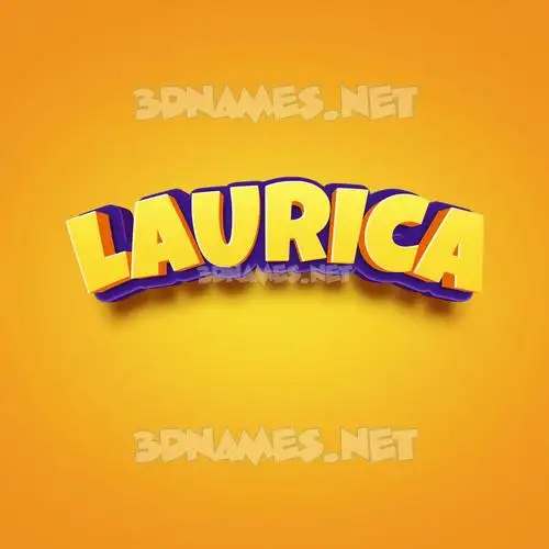 laurica in Orange Toon style - 3D name wallpaper laurica in Orange Toon style - 3D name wallpaper