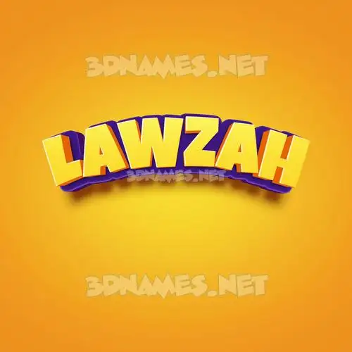 lawzah in Orange Toon style - 3D name wallpaper lawzah in Orange Toon style - 3D name wallpaper