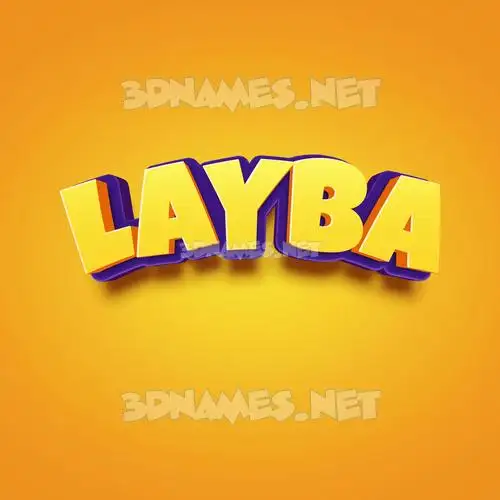 layba in Orange Toon style - 3D name wallpaper layba in Orange Toon style - 3D name wallpaper