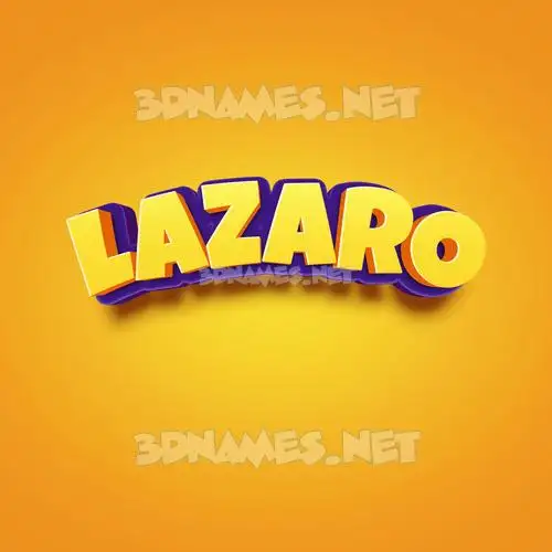 lazaro in Orange Toon style - 3D name wallpaper lazaro in Orange Toon style - 3D name wallpaper