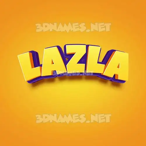lazla in Orange Toon style - 3D name wallpaper lazla in Orange Toon style - 3D name wallpaper
