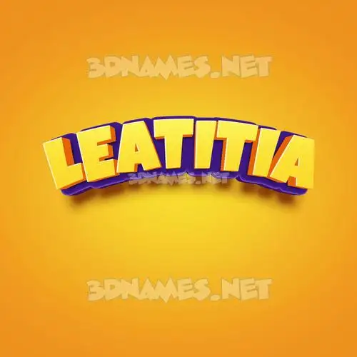 leatitia in Orange Toon style - 3D name wallpaper leatitia in Orange Toon style - 3D name wallpaper