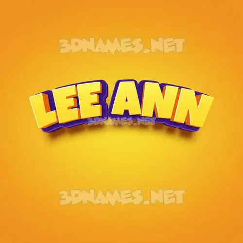 lee ann in Orange Toon style - 3D name wallpaper lee ann in Orange Toon style - 3D name wallpaper