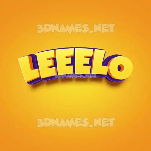 leeelo in Orange Toon style - 3D name wallpaper leeelo in Orange Toon style - 3D name wallpaper