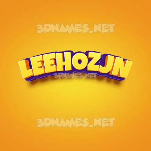leehozjn in Orange Toon style - 3D name wallpaper leehozjn in Orange Toon style - 3D name wallpaper