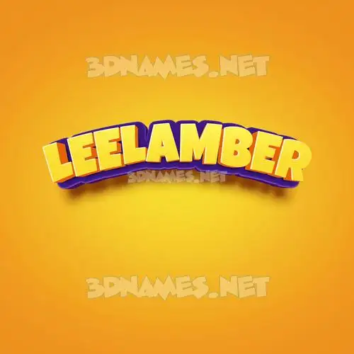 leelamber in Orange Toon style - 3D name wallpaper leelamber in Orange Toon style - 3D name wallpaper