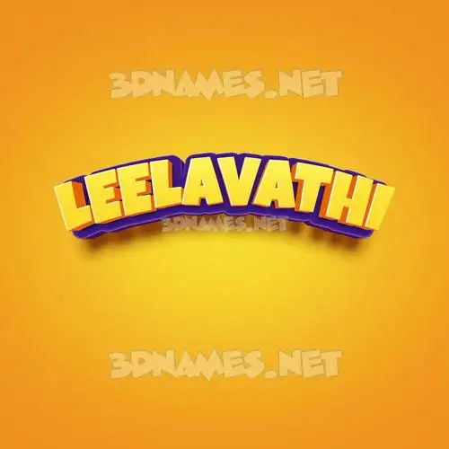 leelavathi in Orange Toon style - 3D name wallpaper leelavathi in Orange Toon style - 3D name wallpaper