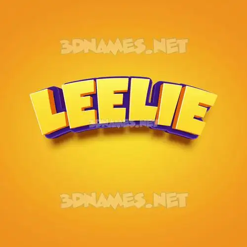 leelie in Orange Toon style - 3D name wallpaper leelie in Orange Toon style - 3D name wallpaper