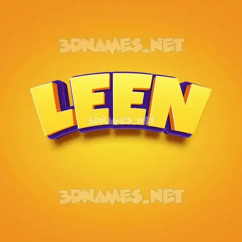 leen in Orange Toon style - 3D name wallpaper leen in Orange Toon style - 3D name wallpaper